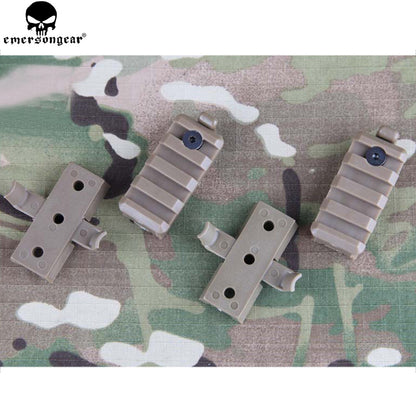 Tactical Helmet Plastic Mount Set Wing-Loc Rail Adapter&Picatinny Rail Mount for FAST Helmet Airsoft Rack