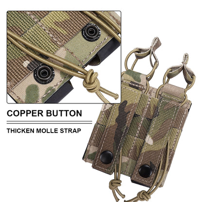 SINAIRSOFT Tactical Molle Pistol 9mm Double Magazine Pouch