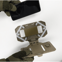 SINAIRSOFT سترة تكتيكية أمامية قابلة للطي لوحة ملاحة حامل هاتف محمول حقيبة هاتف