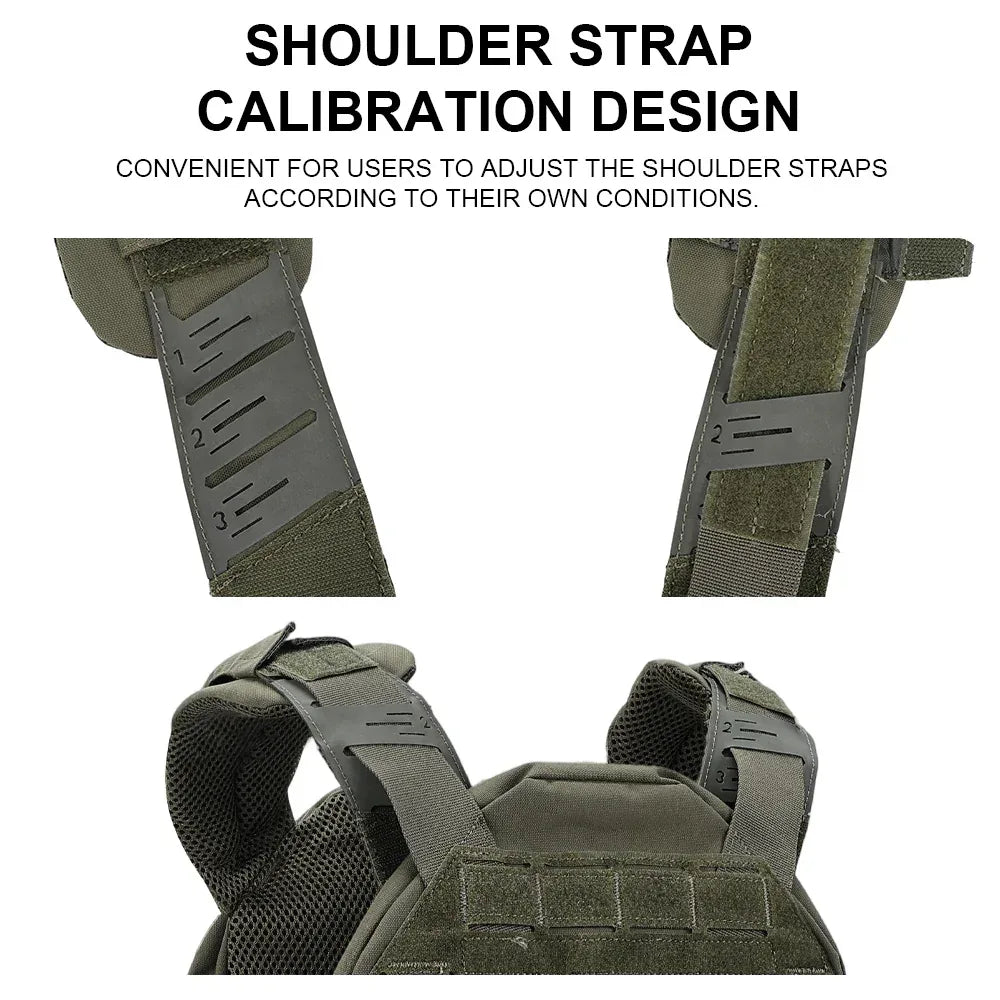 SINAIRSOFT KZ Plate Carrier سترة تكتيكية سريعة التحرير منخفضة الارتفاع بنظام مولي