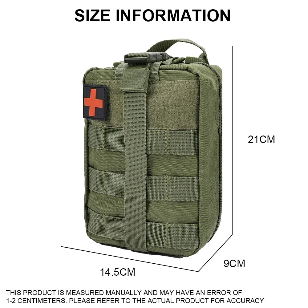 SINAIRSOFT Tactical First Aid Kit Survival Kit Molle Rip-Away EMT Pouch Bag Medical Pack