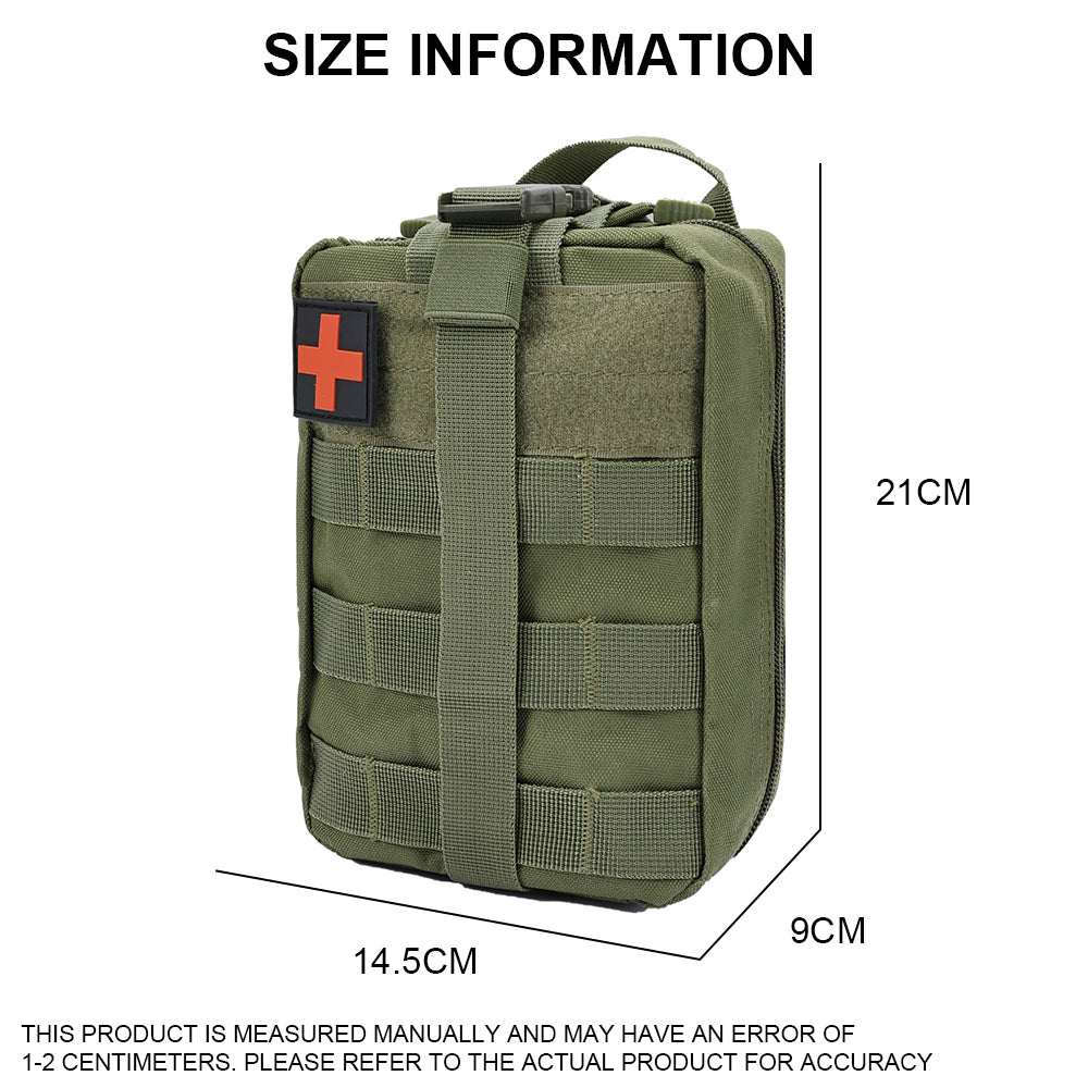 SINAIRSOFT Tactical First Aid Kit Survival Kit Molle Rip-Away EMT Pouch Bag Medical Pack