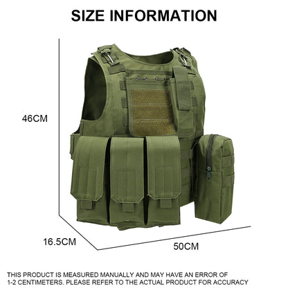 SINAIRSOFT Tactical Vest Molle Combat Assault Plate Carrier for Paintball