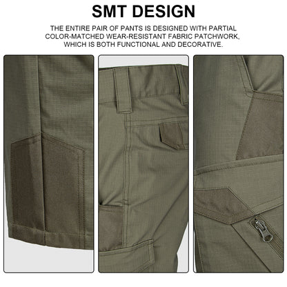 SINAIRSOFT Men's Tactical Work Pants 3D Cut Waterproof Adjustable Waist Conceal Pockets