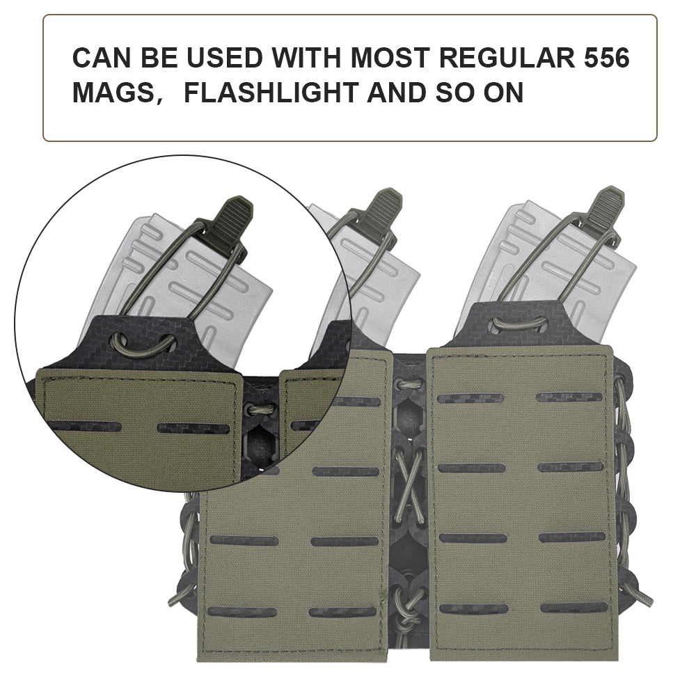 SINAIRSOFT Double 5.56/7.62 Magazine Pouch MOLLE Magazine Holder