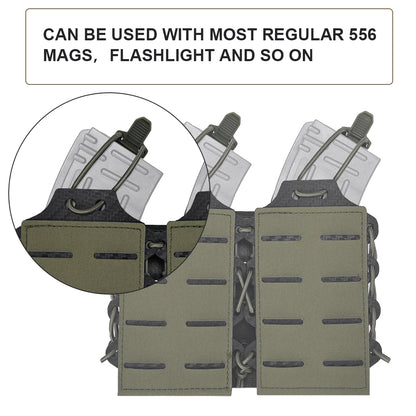 SINAIRSOFT Double 5.56/7.62 Magazine Pouch MOLLE Magazine Holder