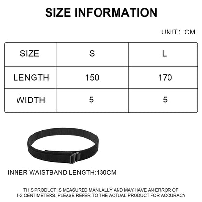 SINAIRSOFT Tactical MOLLE Combat Belt Outer Inner Belt QD Metal Buckle Hunting Gear