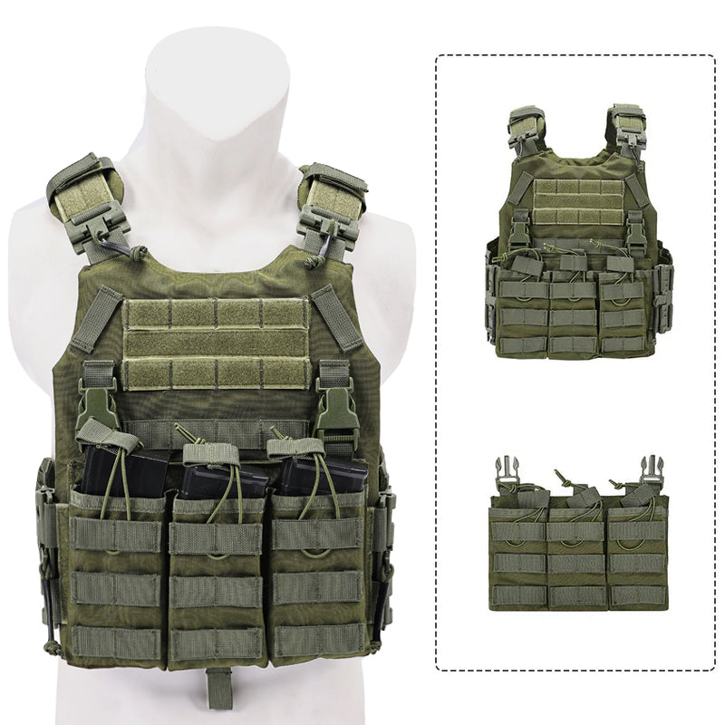 سترة SINAIRSOFT التكتيكية خفيفة الوزن سريعة الفك متعددة الاستخدامات بنظام مولي