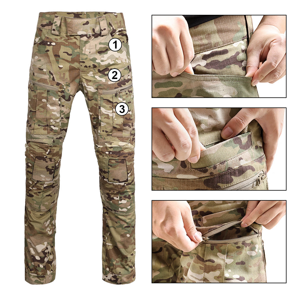 SINAIRSOFT Men's Outdoor Trousers With Multiple Pockets Tactical Pant