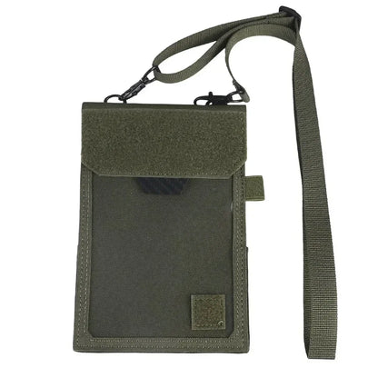 SINAIRSOFT Taktika ID-karta Posedilo Kun Hoko kaj Buklo, Insigna Kredita Sako, Kola Ŝnuro, Ŝlosila Ringo