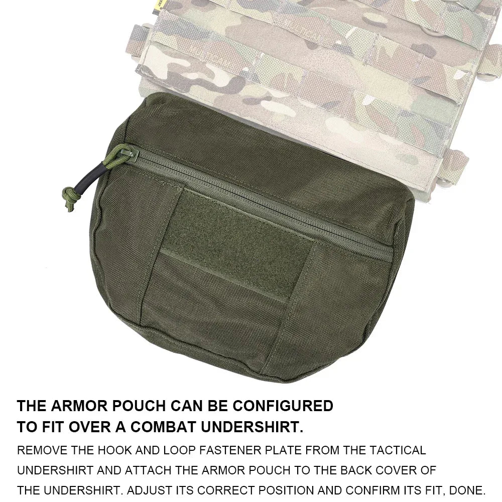 SINAIRSOFT Tactical Molle Chest Rig Drop Dump Pouch Bag For CRM CRX D3 Vest