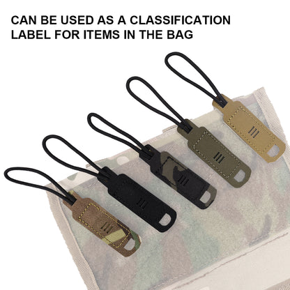 SINAIRSOFT Tactical Zipper Pulls Hook&Loop Zipper Handle Drawstring Gear