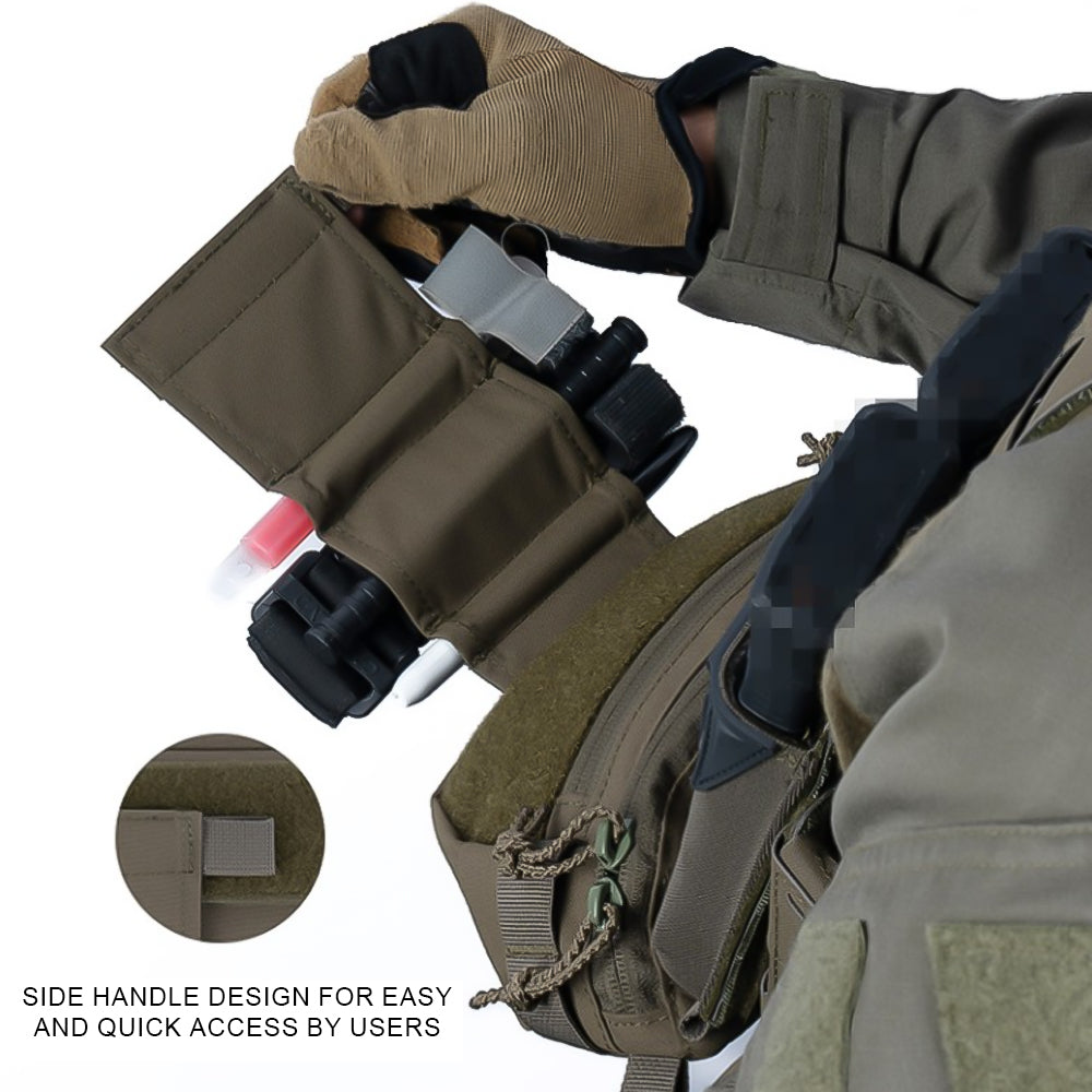 حقيبة الخصر التكتيكية من SINAIRSOFT ذات الاستخدام المزدوج، أفضل حقيبة أدوات للصدرية التكتيكية (الفيست)