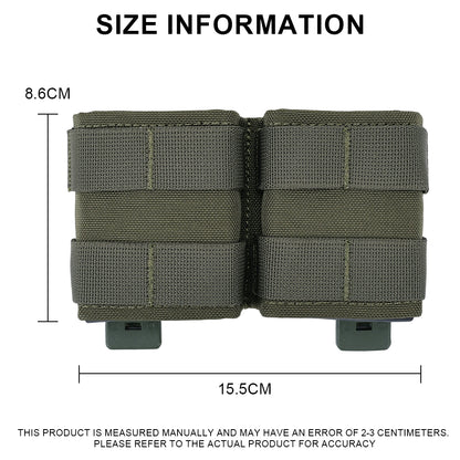 SINAIRSOFT Tactical 5.56mm Double KYWI Molle Magazine Pouch