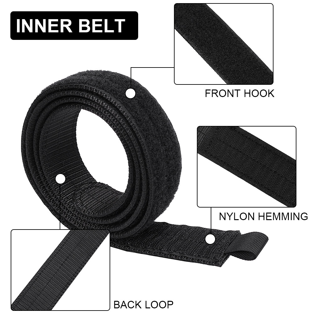 SINAIRSOFT Tactical Quick Release Metal Buckle 2 Inch Combat Belt