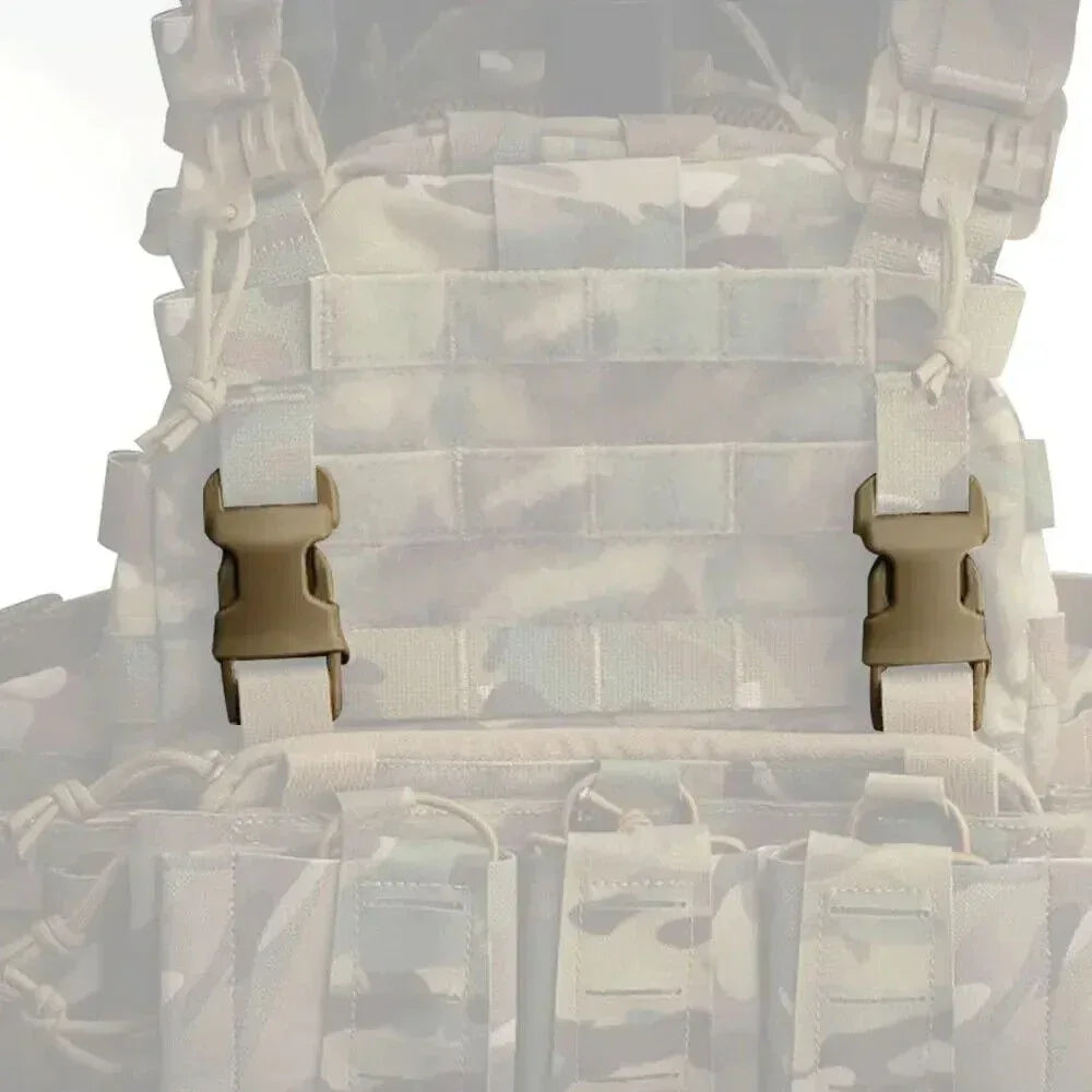 SINAIRSOFT Tactical 1" QASM SRB إبزيم سريع التركيب MOLLE PALS رباط حزام للصدرية بمواصفات عسكرية