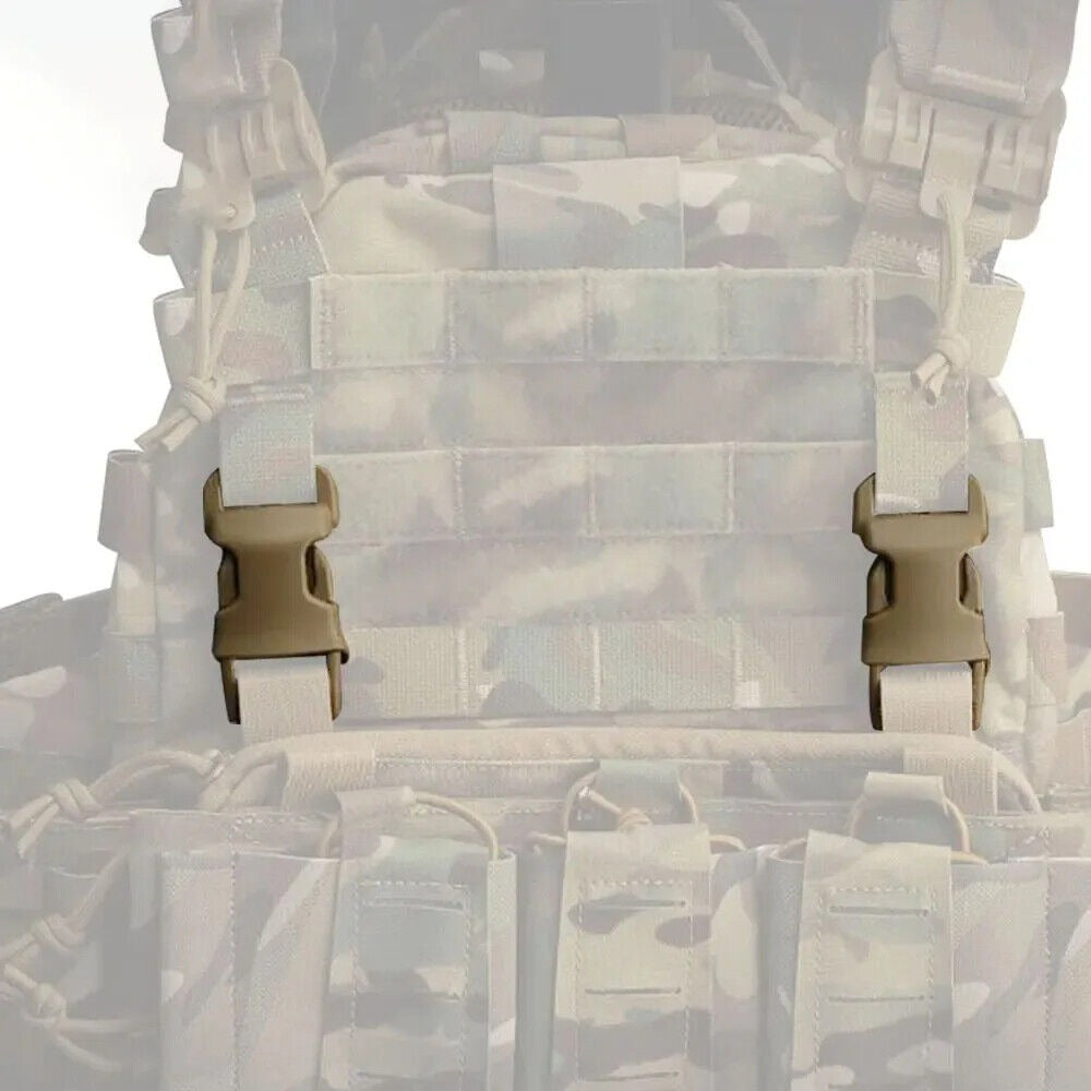 SINAIRSOFT Tactical 1" QASM SRB Buckle Quick Mount Mil-spec MOLLE PALS Webbing Attach Vest