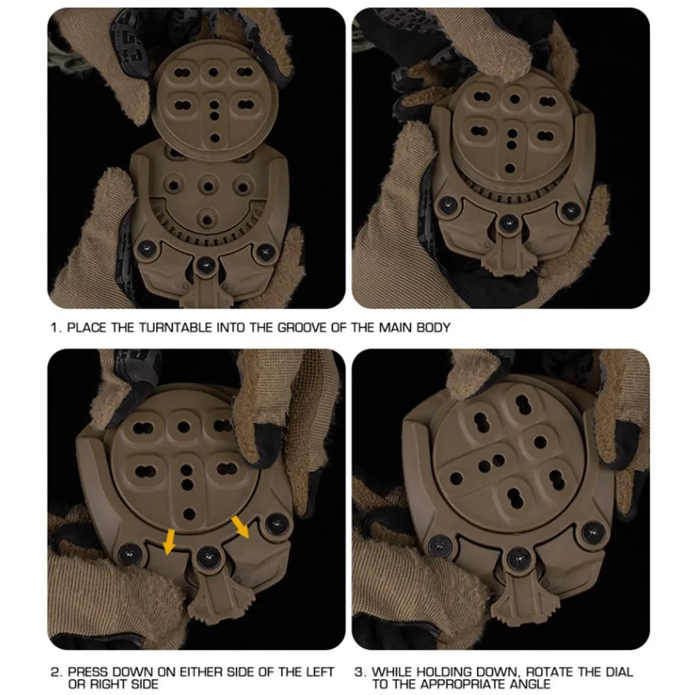 SINAIRSOFT Tactical 360° Rotate Holster Platforms Adapter Quick Disconnect