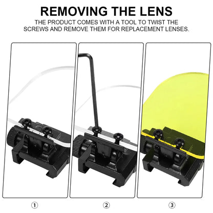 SINAIRSOFT Airsoft Rifle Scope Red Dot Sight Lens Cover Protector Shield Board