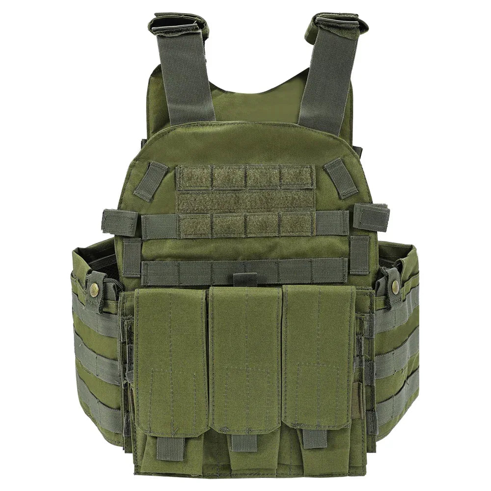 سترة قتالية تكتيكية من SINAIRSOFT، حامل لوحات Molle، معدات هجوم قتالية Airsoft مع حقيبة