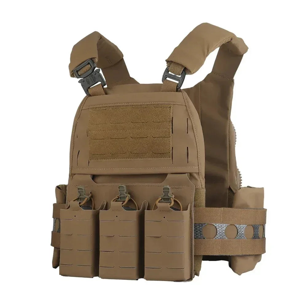 سترة تكتيكية طراز SINAIRSOFT FCPC V5 للكتف قابلة للتعديل بصف أمامي من مخازن الذخيرة ونظام مولي