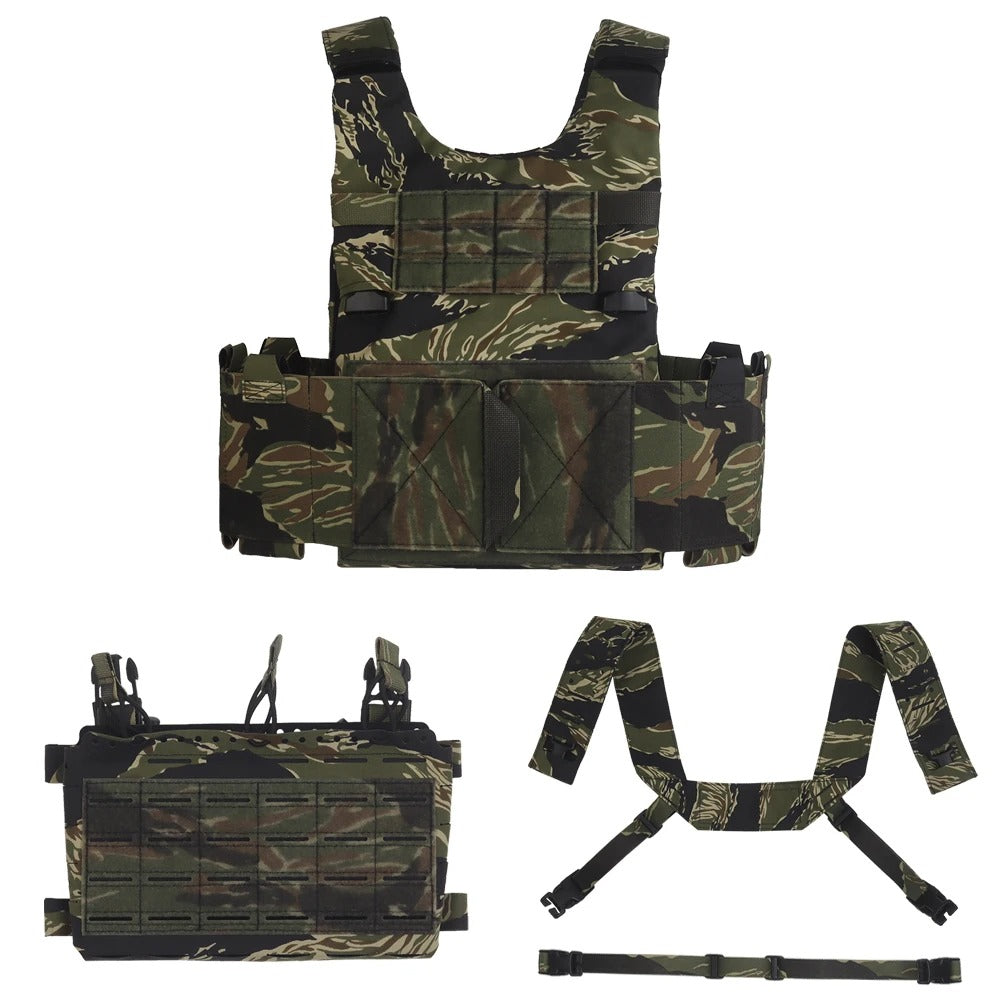 SINAIRSOFT Tactical SS Style LV119 Plate Carrier Set 2in1 Fast Switchable Chest Rig