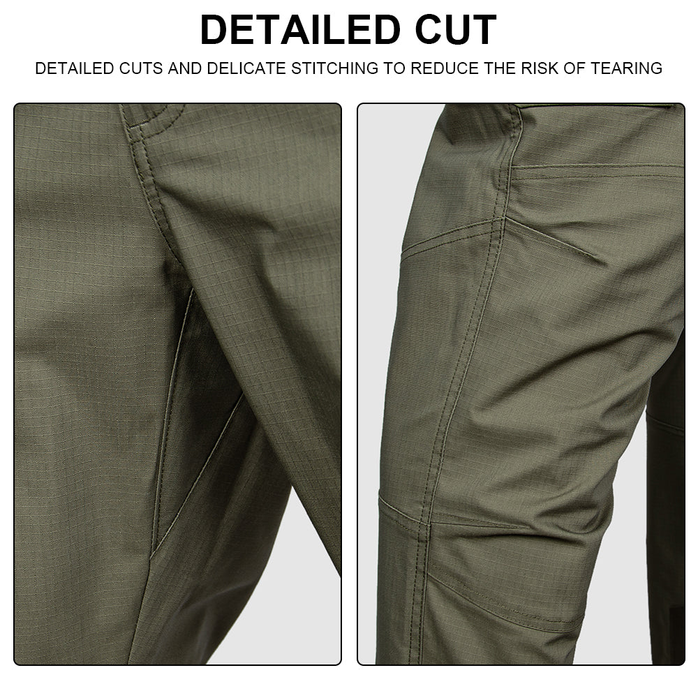 SINAIRSOFT Men's Tactical Work Pants 3D Cut Waterproof Adjustable Waist Conceal Pockets