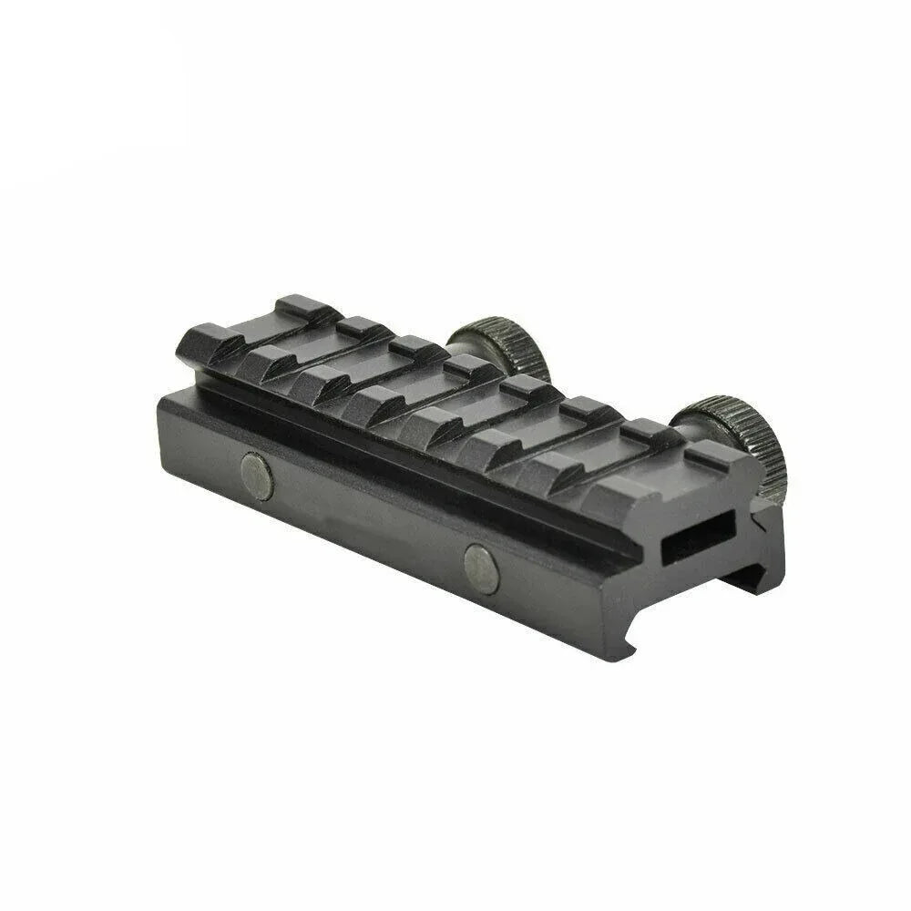 قاعدة تثبيت منظار SINAIRSOFT تكتيكية منخفضة الارتفاع 20 ملم Weaver Picatinny 8 فتحات QD بقضبان رافعة