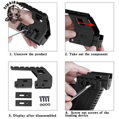 SINAIRSOFT Tactical Laser Sight Scope Mount Rail Base Pistol Kit