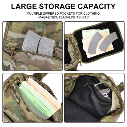 SINAIRSOFT Tactical Backpack Expandable D3 Flatpack Molle Hiking Bag Travel Pack