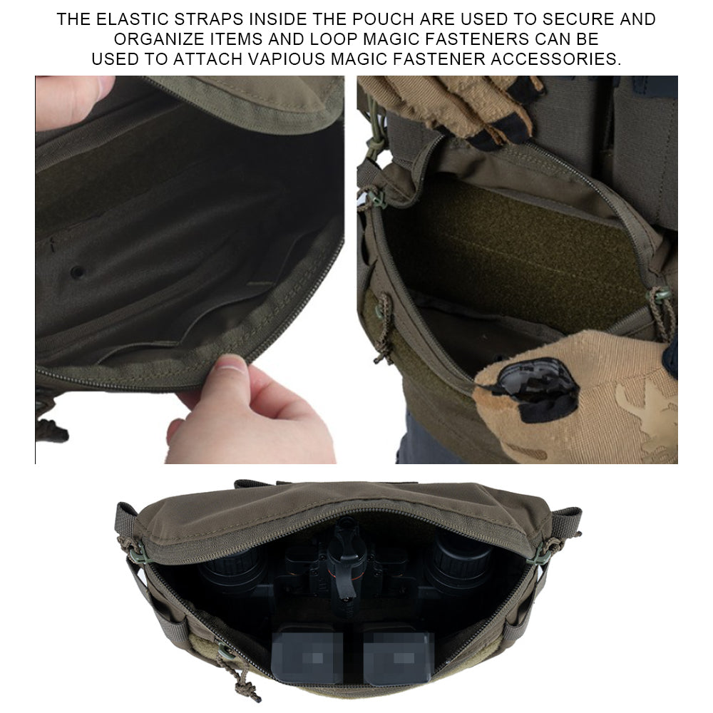 حقيبة الخصر التكتيكية من SINAIRSOFT ذات الاستخدام المزدوج، أفضل حقيبة أدوات للصدرية التكتيكية (الفيست)