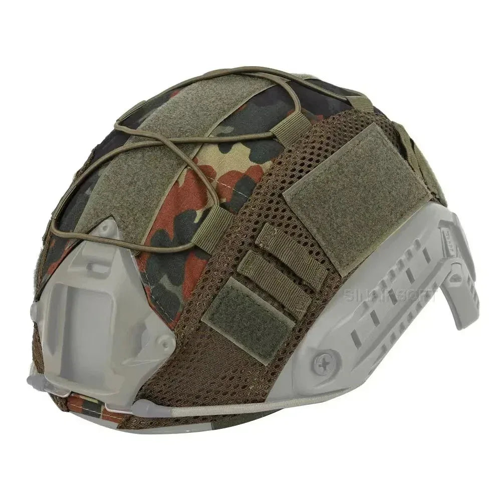 SINAIRSOFT Tactical Helmet Cover W/ mesh for Airsoft Hunting Fast Helmet Headwear