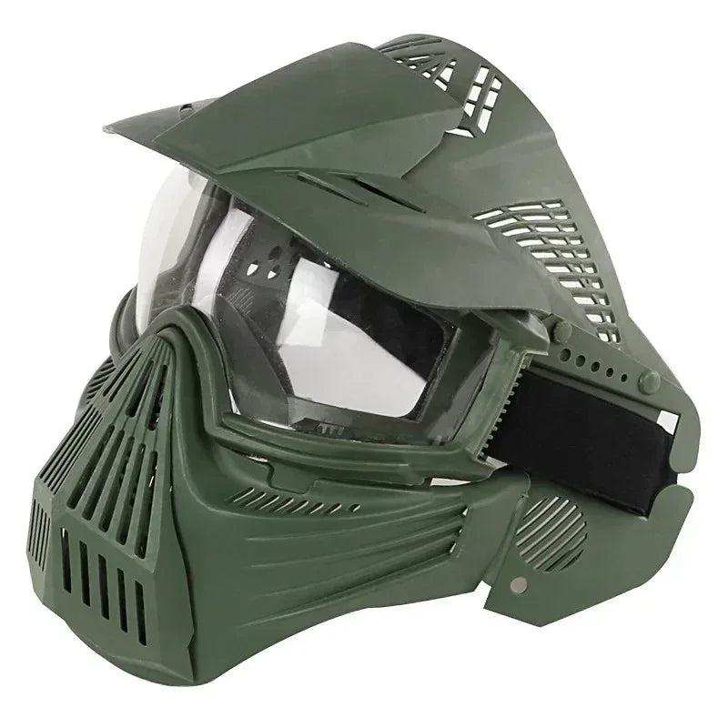 قناع أمان تكتيكي كامل للوجه من SINAIRSOFT خوذة CS مع نظارات واقية