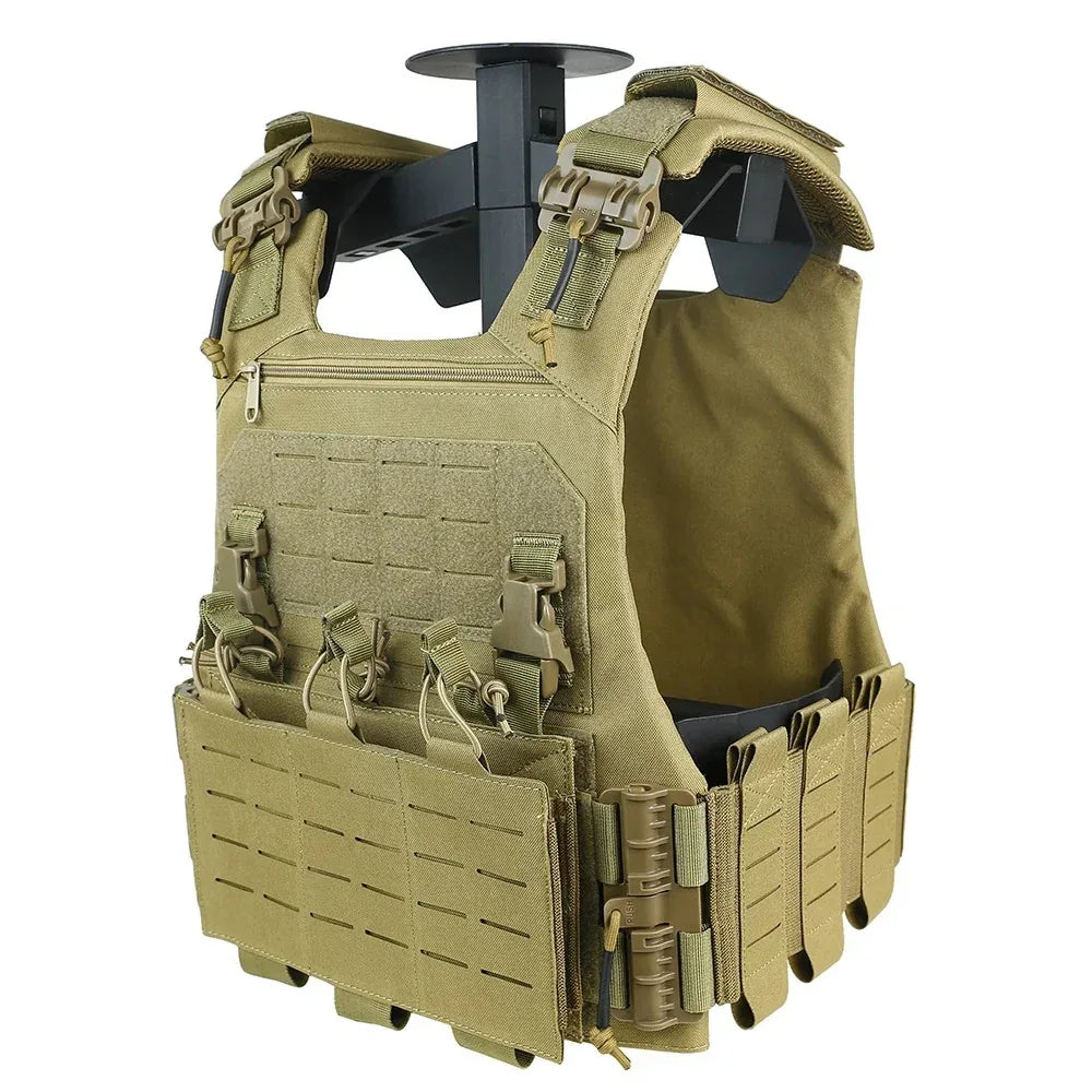 SINAIRSOFT VCU سترة تكتيكية خفيفة الوزن حامل ليزر مع حقيبة مجلات 556 762