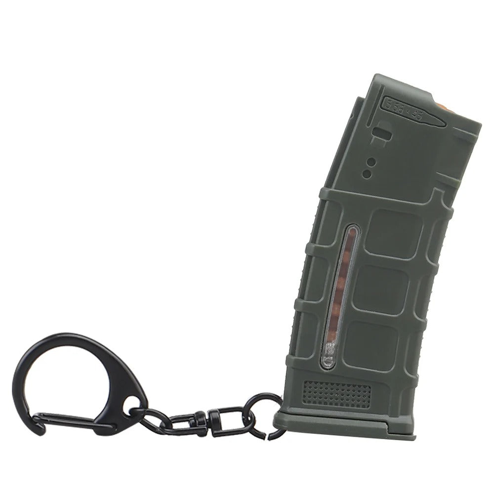 SINAIRSOFT 5.56 Magazine Keychain Mini Tactical Replica Key Ring Paintball