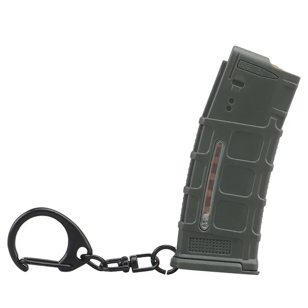 SINAIRSOFT 5.56 Magazine Keychain Mini Tactical Replica Key Ring Paintball