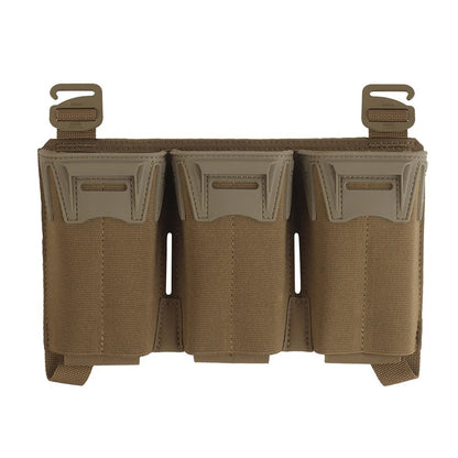 SINAIRSOFT K-Type G Hook Triple Magazine Pouch Panel Back With Hook&Loop Plate