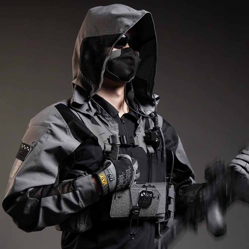 SINAIRSOFT Tactical Breathable Functional Hooded Sleeve Coat