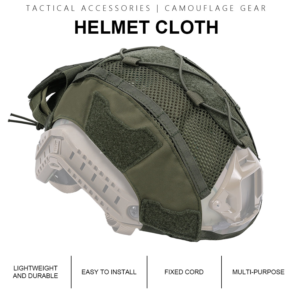 SINAIRSOFT Tactical Helmet Cover For FAST Helmet NVG Battery Pouch
