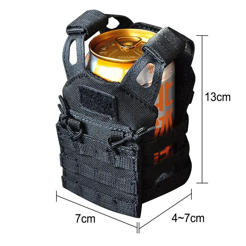 سترة LPC التكتيكية المتطورة من SINAIRSOFT، خفيفة الوزن ومناسبة للصيد والتخييم في الهواء الطلق، بتصميم Molle صغير ومناسب لحمل علب البيرة.