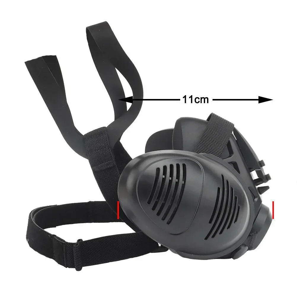 SINAIRSOFT Tactical Protect Half Face Mask Bilateral Respirator Facepiece