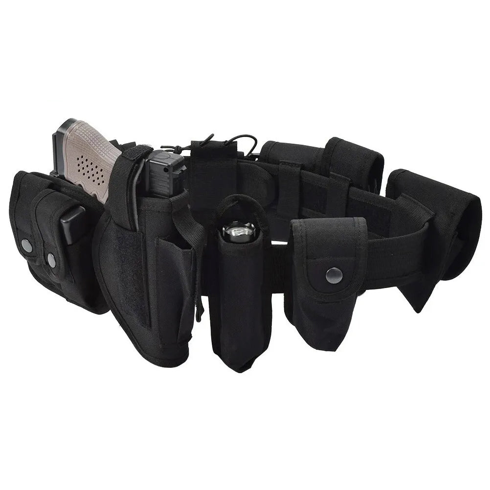 SINAIRSOFT Outdoor Men Belts Multi-function Tactical Belt Security Police Guard