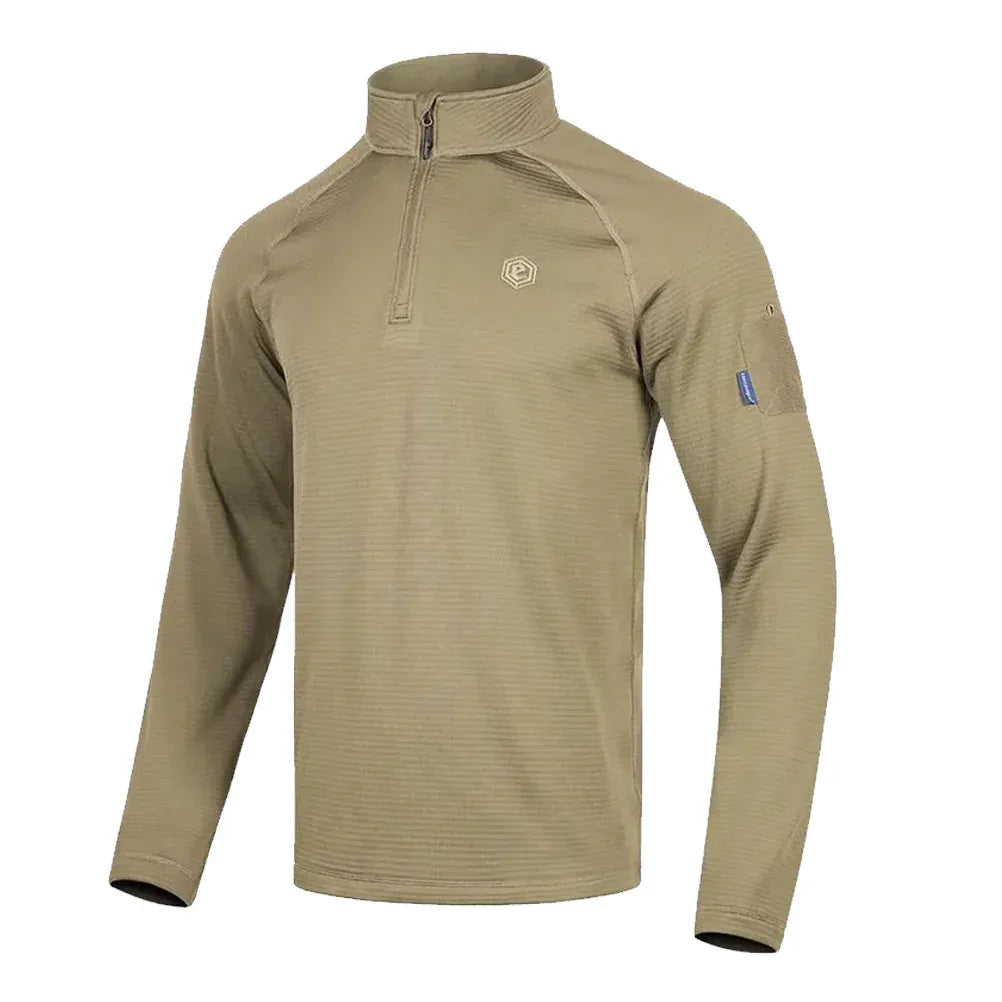 EMERSONGEAR Blue Label سويت شيرت بقبعة "ستيلث" بأكمام طويلة قمصان تكتيكية