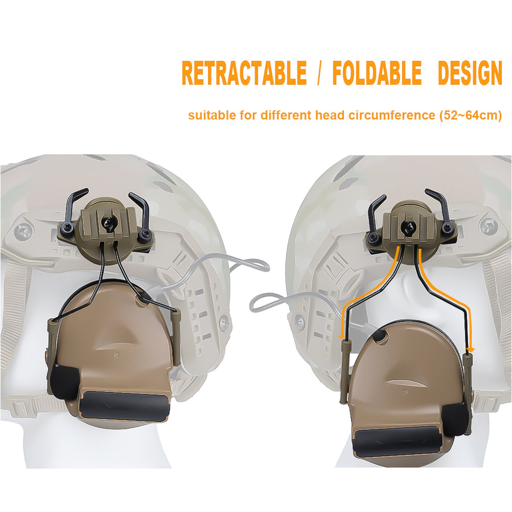 SINAIRSOFT Z-Tactical Softair Aviation Headset For FAST Helmet Rail Adapter Set