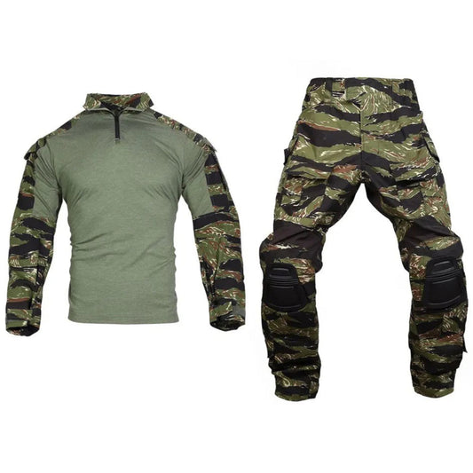 EMERSONGEAR Tactical G3 Combat Suit Shirt Pants With Knee Pads TS