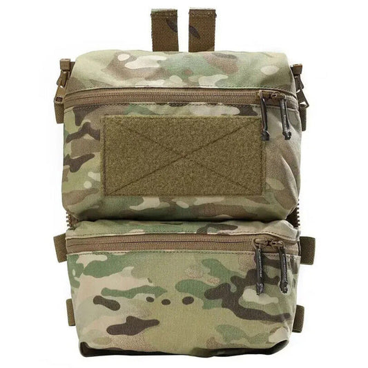 EMERSONGEAR With Zipper Double Pouch for FRO Style V5 Vest Back Panel