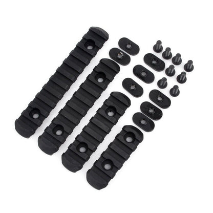 SINAIRSOFT M-Lok Rail Section 5 7 9 11 Slot Polymer Picatinny Rail M-LOK Rail 4 Pcs