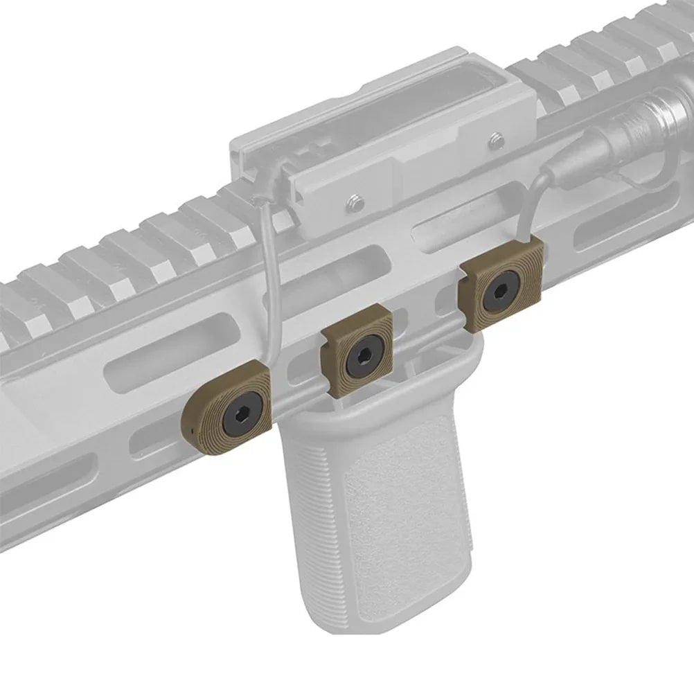 مشبك كابل تكتيكي من SINAIRSOFT M-LOK، نظام توجيه الأسلاك، غطاء سكة بيكاتيني لذيل مصباح يدوي