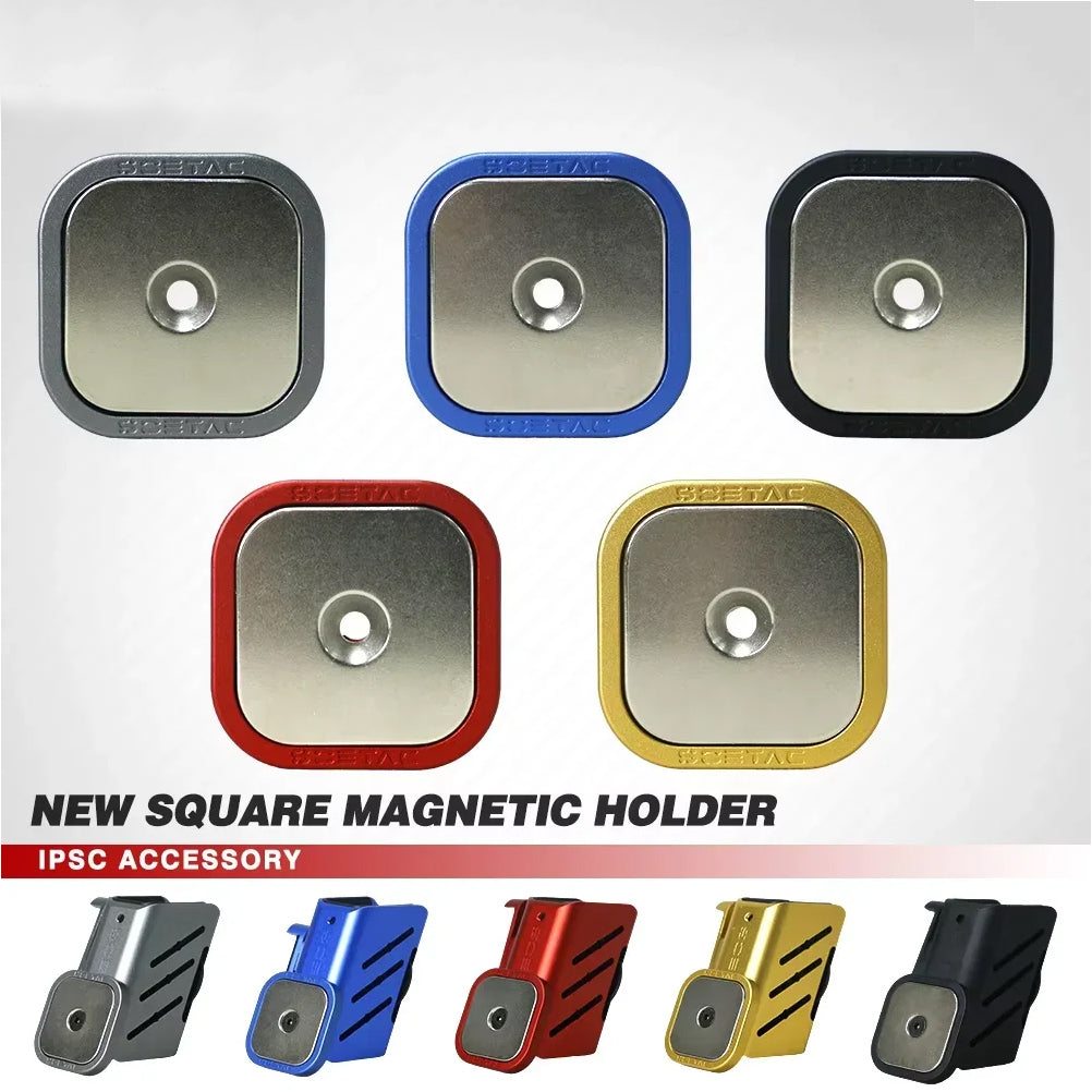 SINAIRSOFT IPSC Quick Shooting Magnetic Magazine Pouch Magnetic Clip (New Square Design)