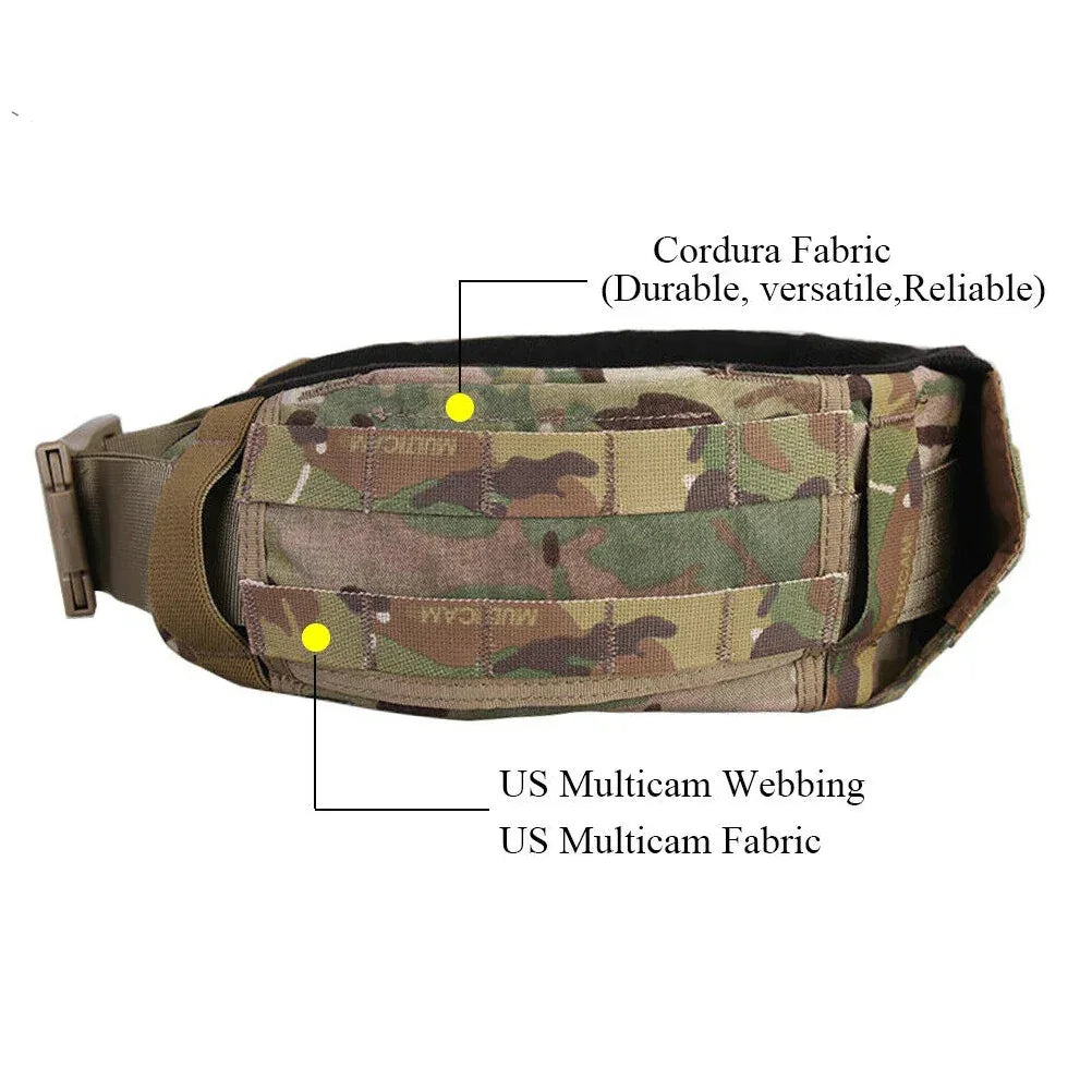 حزام تكتيكي مبطن شديد التحمل من EMERSONGEAR بنظامي MOLLE وPALS